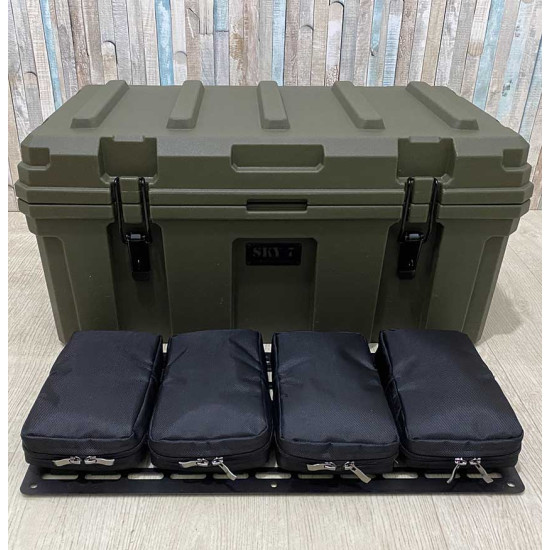 Органайзер для ящика 60л+ тактична панель MOLLE (тип 5)
