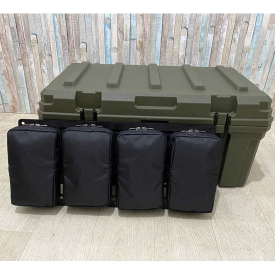Органайзер для ящика 60л+ тактична панель MOLLE (тип 5)
