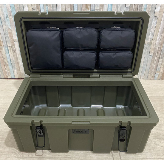 Органайзер для ящика 60л + тактична панель MOLLE (тип 3)