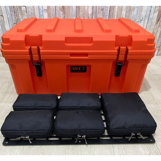 Органайзер для ящика 60л + тактична панель MOLLE (тип 3)