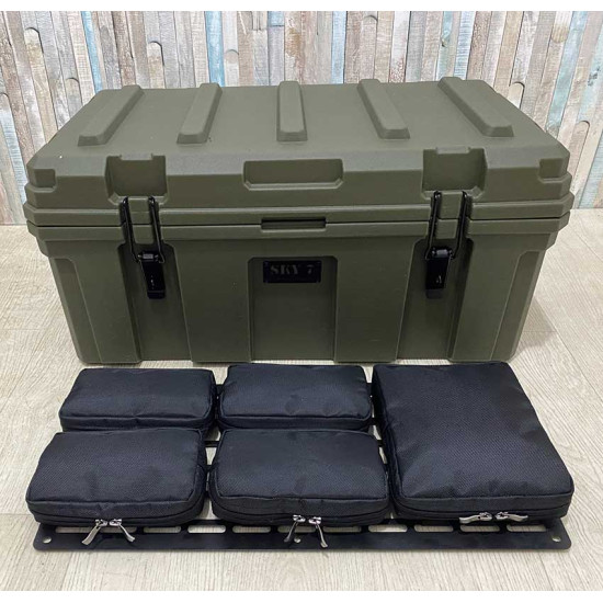 Органайзер для ящика 60л + тактична панель MOLLE (тип 3)