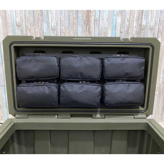 Органайзер для ящика 60л + тактична панель MOLLE (тип 1)