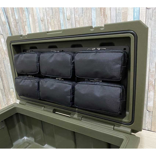Органайзер для ящика 60л + тактична панель MOLLE (тип 1)