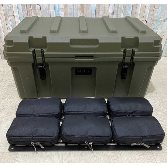 Органайзер для ящика 60л + тактична панель MOLLE (тип 1)